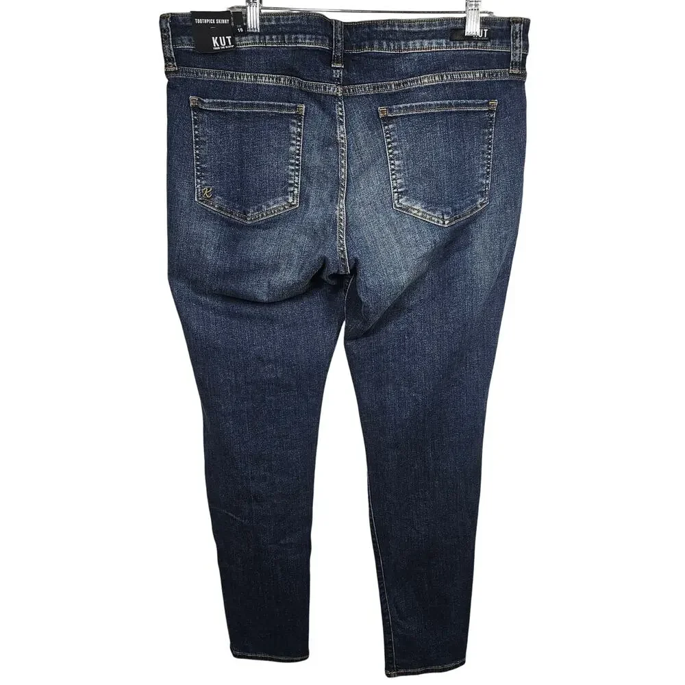 Kut From The Kloth Mia Toothpick Skinny Jeans NWT Size 16